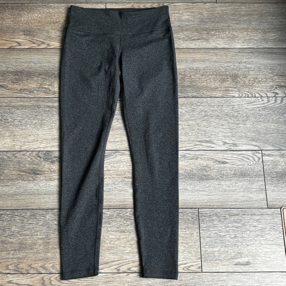 Prana Full Length Gray Heathered Leggings Mid Rise Sz Small